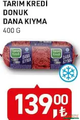 TARIM KREDİ DONUK DANA KIYMA 400 G TARIM KREDİ DONUK DANA KIYMA 400 G